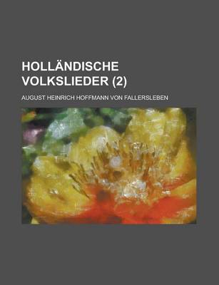 Book cover for Hollandische Volkslieder (2)