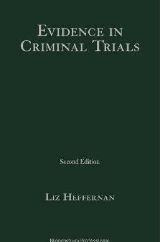 Cover of Evidence in Criminal Trials