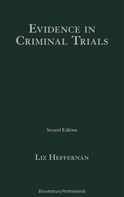 Cover of Evidence in Criminal Trials