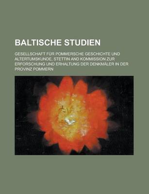 Book cover for Baltische Studien