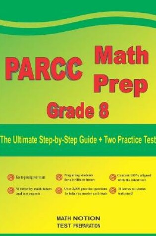 Cover of PARCC Math Prep Grade 8