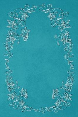 Cover of Robin's Egg Blue 101 - Blank Notebook With Color Me Too! (Butterflies & Flowers)