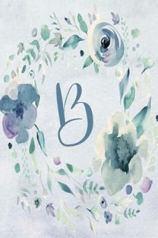Cover of 2020 Weekly Planner, Letter B - Blue Purple Floral Design