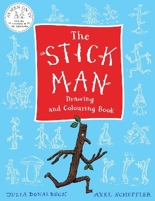 Book cover for The Stick Man Drawing and Colouring Book