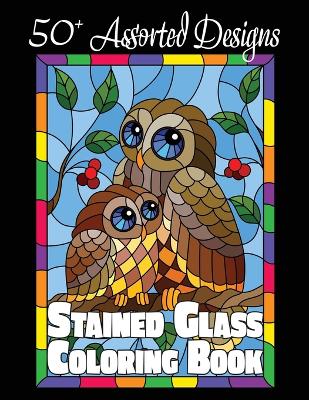 Book cover for Stained Glass Coloring Book