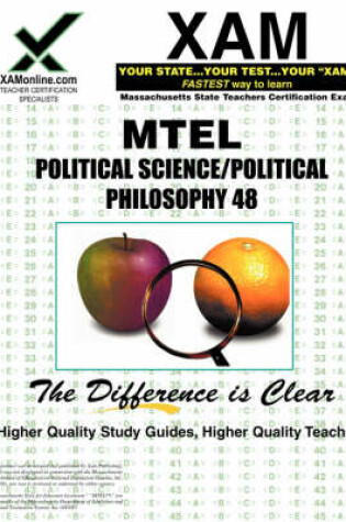 Cover of MTEL Political Science/Political Philosophy 48 Teacher Certification Test Prep Study Guide