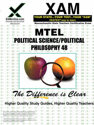 Book cover for MTEL Political Science/Political Philosophy 48 Teacher Certification Test Prep Study Guide