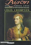 Cover of Byron and Greek Love