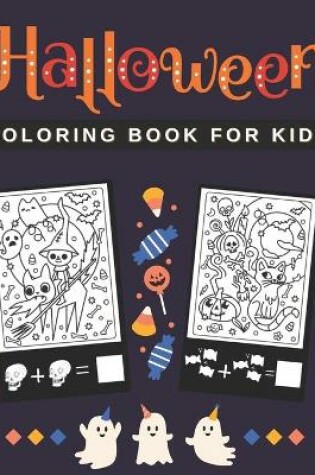Cover of Halloween Coloring Book For Kids
