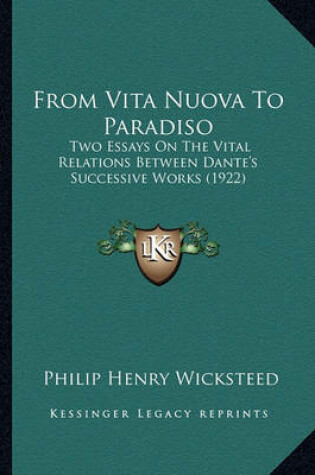 Cover of From Vita Nuova to Paradiso