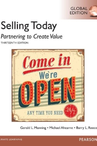 Cover of Selling Today: Partnering to Create Value, Global Edition