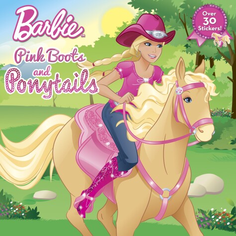 Book cover for Pink Boots and Ponytails (Barbie)