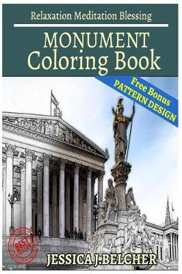 Book cover for Monument Coloring Book Relaxation Meditation Blessing