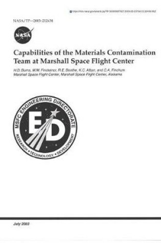 Cover of Capabilities of the Materials Contamination Team at Marshall Space Flight Center