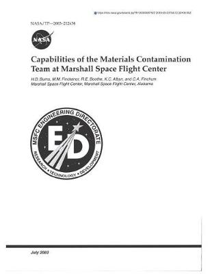 Book cover for Capabilities of the Materials Contamination Team at Marshall Space Flight Center
