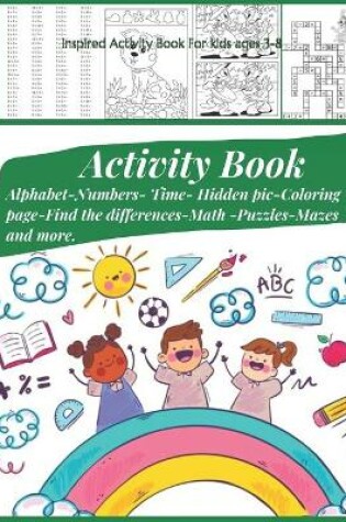 Cover of Inspired Activity Book For kids ages 3-8