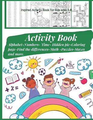 Book cover for Inspired Activity Book For kids ages 3-8