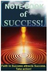 Book cover for Notebook of Success! Take action! Black and white version.