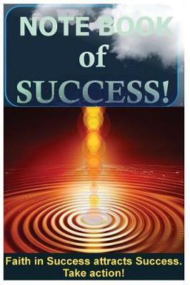 Book cover for Notebook of Success! Take action! Black and white version.