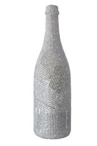 Cover of Champagne Bottle Made from Newspaper