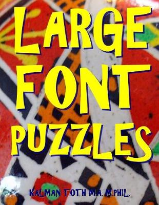 Book cover for Large Font Puzzles