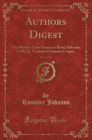 Cover of Authors Digest, Vol. 5 of 20