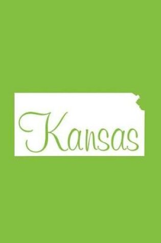 Cover of Kansas - Lime Green Lined Notebook with Margins