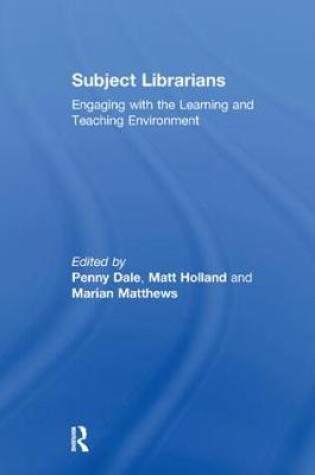 Cover of Subject Librarians