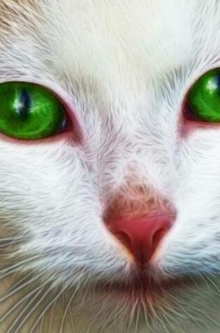 Cover of A White Cat with Bright Green Eyes