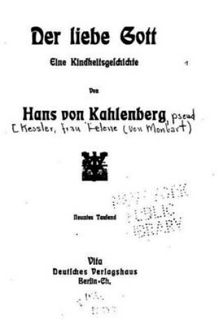 Cover of Der Liebe Gott, Eine Kindheitsgeschichte