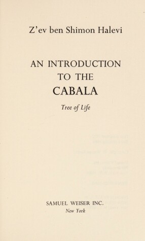 Book cover for Introduction to the Cabala