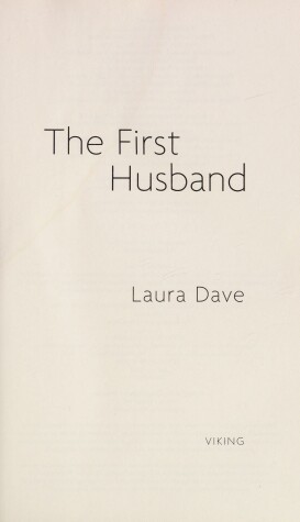 Book cover for The First Husband