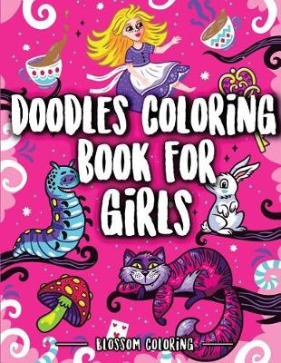 Book cover for Doodles Coloring Book for Girls