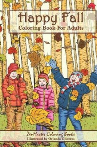 Cover of Happy Fall Coloring Book for Adults