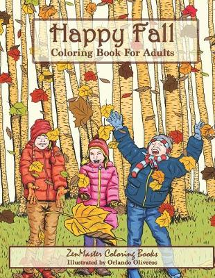 Cover of Happy Fall Coloring Book for Adults