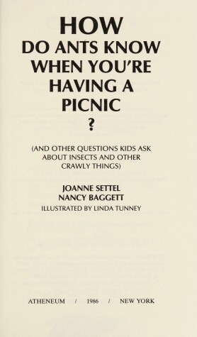 Book cover for How Do Ants Know When You'RE Having a Picnic?
