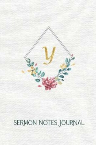 Cover of " Y " Sermon Notes Journal