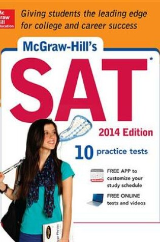 Cover of McGraw-Hill's SAT with Downloadable Tests, 2014 Edition