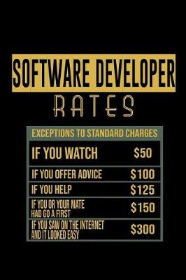 Book cover for Software developer Rates