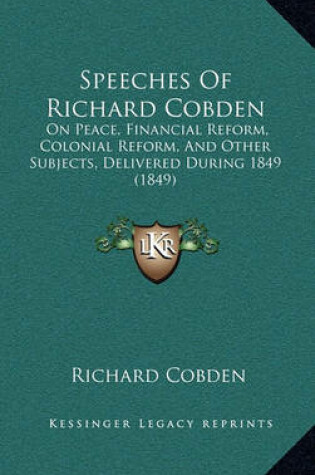 Cover of Speeches of Richard Cobden