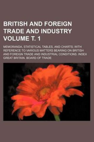 Cover of British and Foreign Trade and Industry Volume . 1; Memoranda, Statistical Tables, and Charts with Reference to Various Matters Bearing on British and Foreign Trade and Industrial Conditions. Index