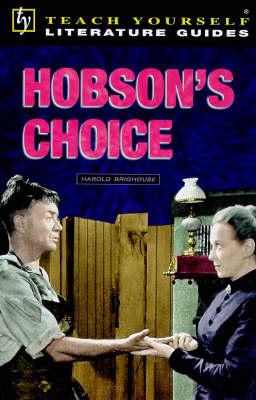 Book cover for "Hobson's Choice"