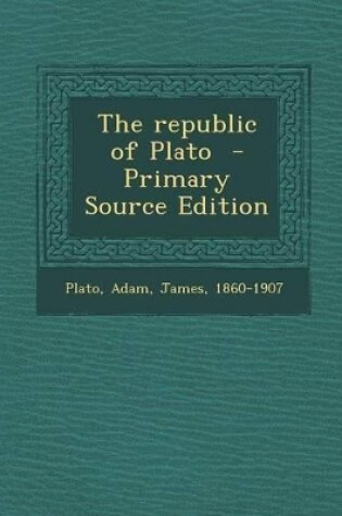 Cover of The Republic of Plato