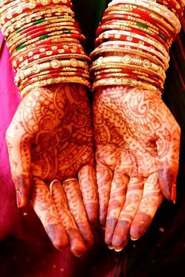 Book cover for Henna Hands and Bangles Indian Wedding Journal