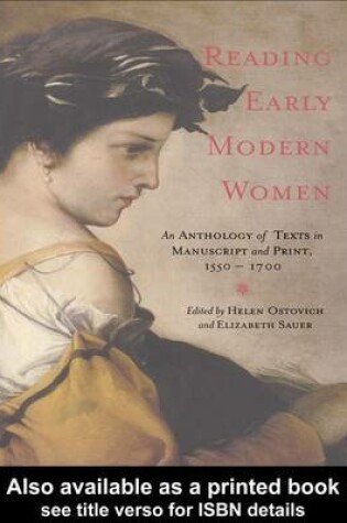 Cover of Reading Early Modern Women