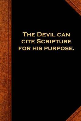 Book cover for 2019 Daily Planner Shakespeare Quote Devil Cite Scripture 384 Pages