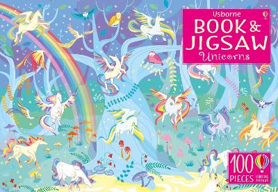 Book cover for Usborne Book and Jigsaw Unicorns