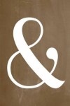 Book cover for Pastel Chalkboard Journal - Ampersand (Brown)