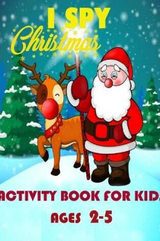 Cover of Ispy christmas activity book for kids