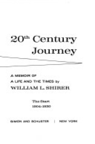 Cover of 20th Century Journey